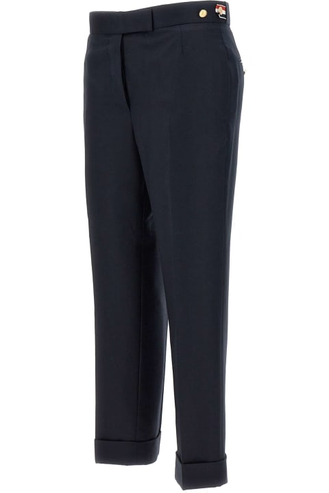 Thom Browne Pants & Shorts for Women Thom Browne Low Rise Side Tab' Wool Pants