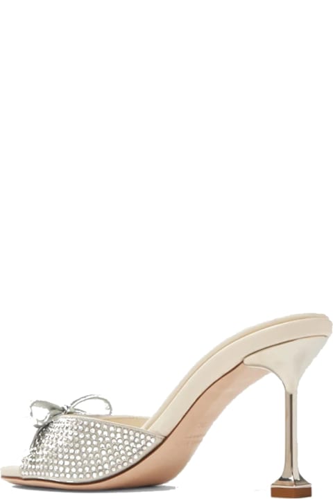 Homeware Miu Miu Leather Crystals Mules