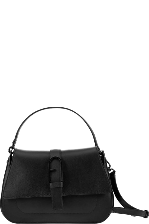 Furla Totes for Women Furla Flow Handbag In Black Leather