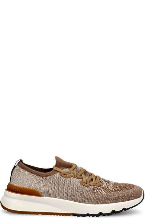 メンズ Brunello Cucinelliのシューズ Brunello Cucinelli Lace Up Sock Sneakers