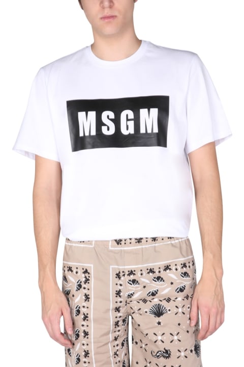 MSGM for Men MSGM Logo Box T-shirt