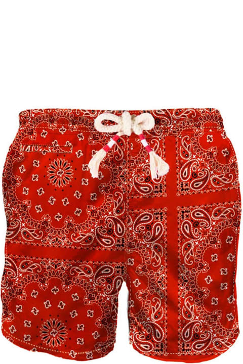 Homeware MC2 Saint Barth Man Swim Shorts With Bandanna Print