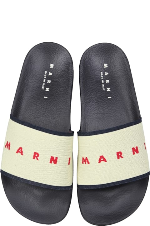 Marni Slide Sandals With Logo