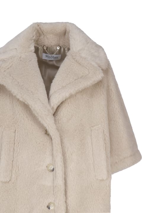Max Mara Coats & Jackets for Women Max Mara Short Cape In Teddy Fabric