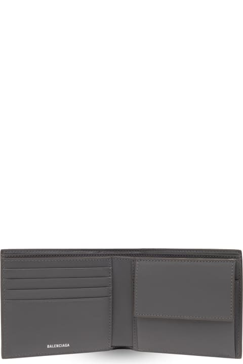 Wallets for Men Balenciaga Leather Bifold Wallet