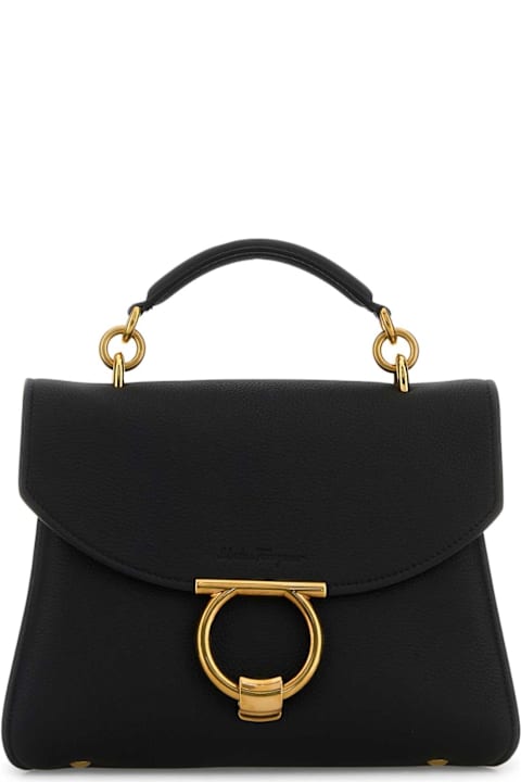 Ferragamo for Women Ferragamo Black Leather Margot Handbag