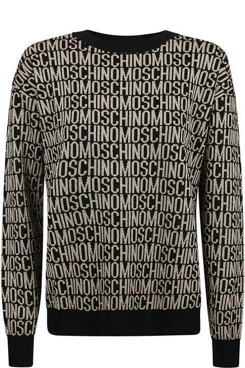 ウィメンズ Moschinoのニットウェア Moschino Logo Knit Monogram Sweater