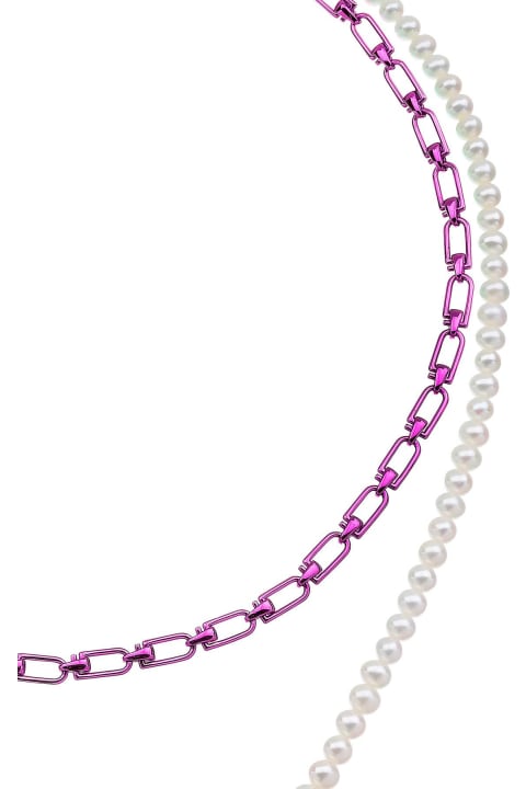 EÉRA Necklaces for Women EÉRA 'reine' Double Necklace With Pearls