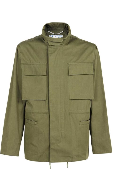 Fashion for Men Off-White Arrow Field Cotton Jacket