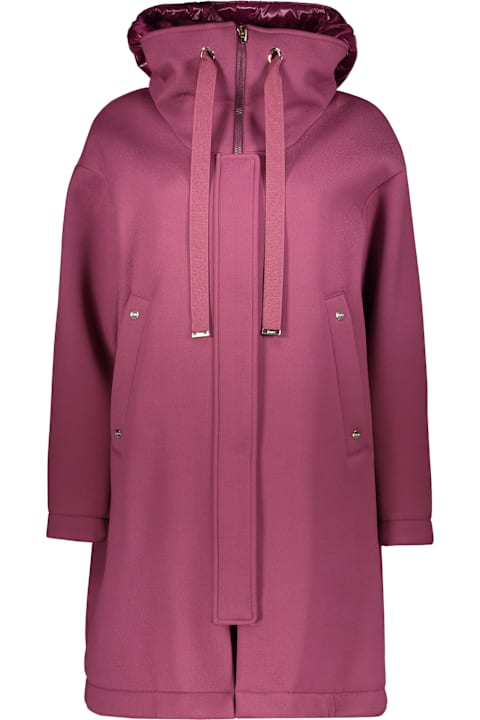 Homeware Herno Jacket With Zip And Snap Closure