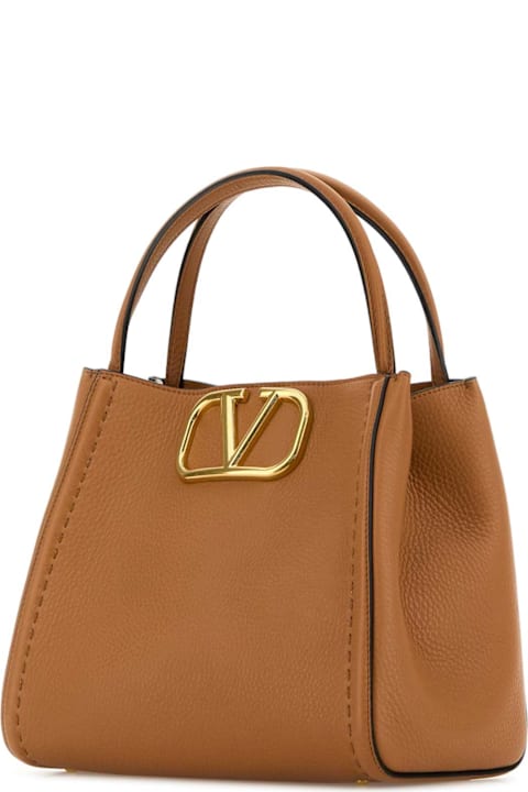 Homeware Valentino Garavani Camel Leather Medium Alltime Handbag