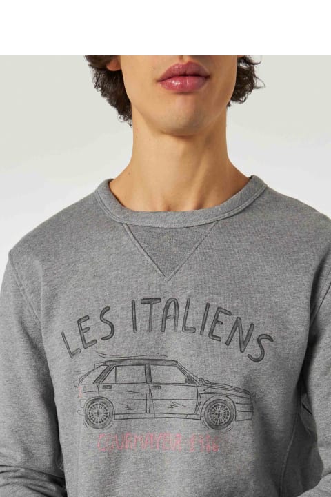 Homeware MC2 Saint Barth Cotton Sweatshirt With Les Italiens Print