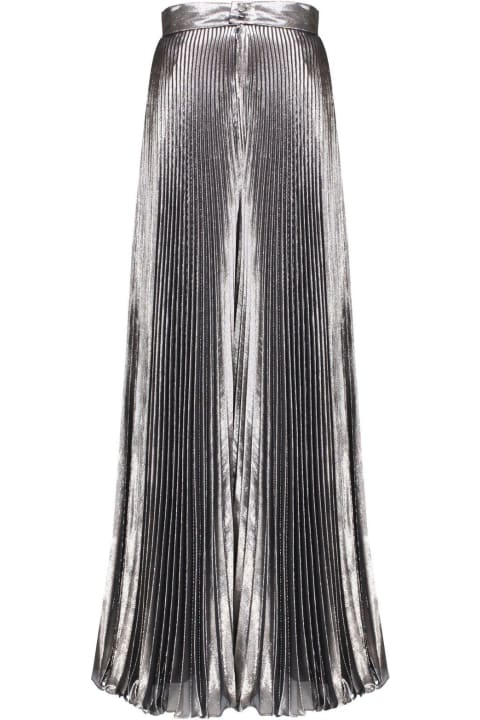 Max Mara Pianoforte Clothing for Women Max Mara Pianoforte Pleated Metallic Trousers
