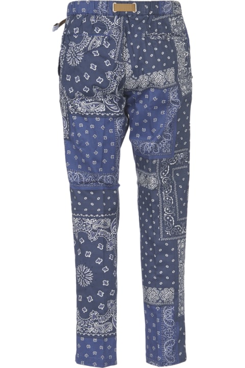 Paisley Print Belted Trousers