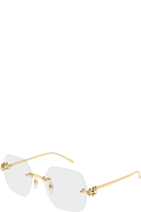 Cartier Eyewear Kids Cartier Eyewear Cartier Ct0646o Clash De Cartier 001 Gold Glasses