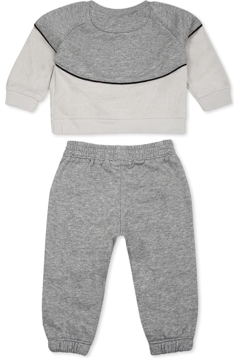 Nike for Kids Nike Grey Suit For Baby Boy With Logo