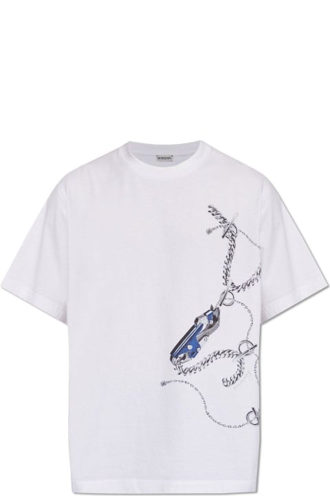 Clothing Sale for Men Burberry Graphic-printed Crewneck T-shirt