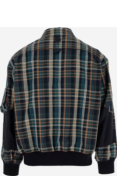 Comme des Garçons Coats & Jackets for Men Comme des Garçons Cotton Check Bomber Jacket