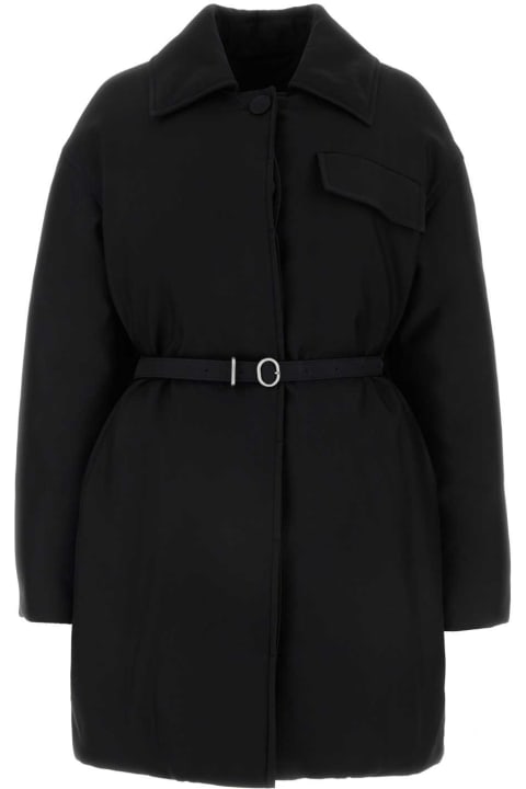 Coats & Jackets for Women Jil Sander Black Silk Blend Down Jacket