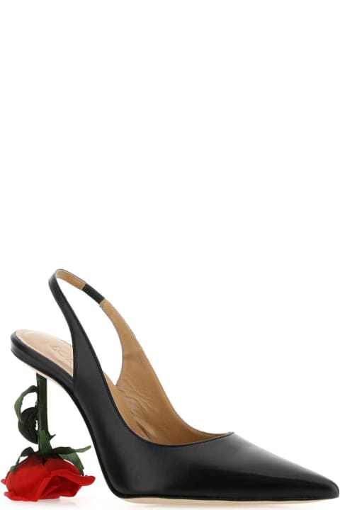 Shoes for Women Loewe Black Leather Pumps