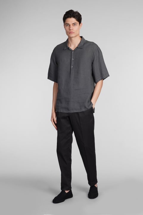 Barena Clothing for Men Barena Mola Shirt In Grey Linen