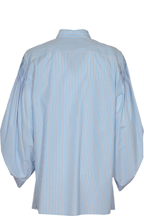 Alberta Ferretti Clothing for Women Alberta Ferretti Balloon-sleeved Stripe Shirt