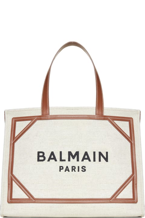 ウィメンズ Balmainのトートバッグ Balmain B-army Shopper Medium-canvas&logo