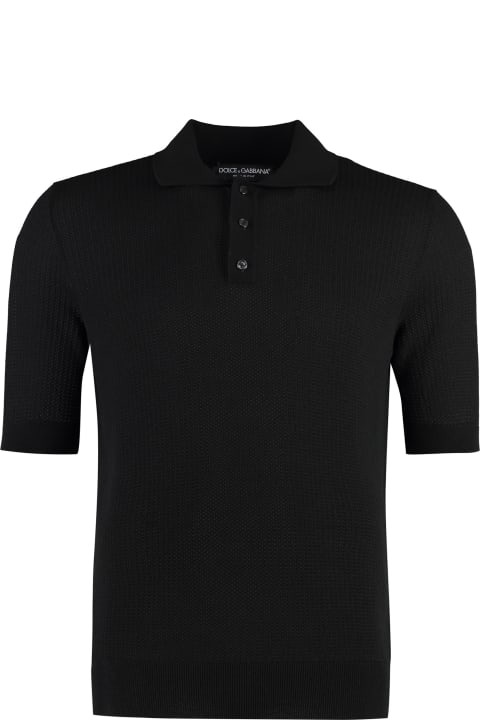 Dolce & Gabbana Clothing for Men Dolce & Gabbana Knitted Cotton Polo Shirt