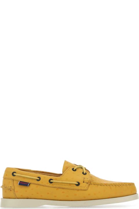 Loafers & Boat Shoes for Men Sebago Yellow Leather Docksides Loafers
