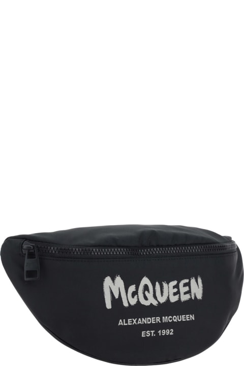 Alexander McQueen Belt Bags for Men Alexander McQueen Mcqueen Graffiti Fanny Pack