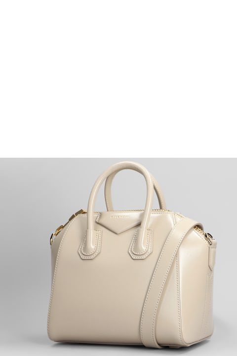 Givenchy حقائب الكتف لـ السيدات Givenchy Antigona Mini Shoulder Bag In Beige Leather