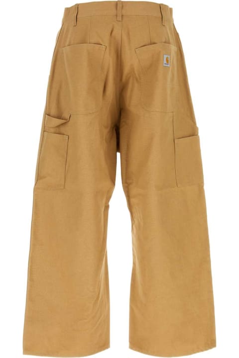 Pants for Men Junya Watanabe Beige Cotton Junya Watanabe X Carhartt Pant