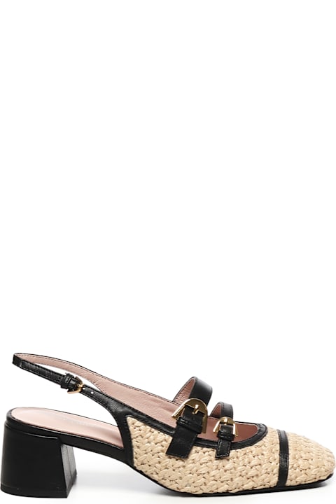 Coccinelle for Women Coccinelle Maia Leather And Crochet Slingback