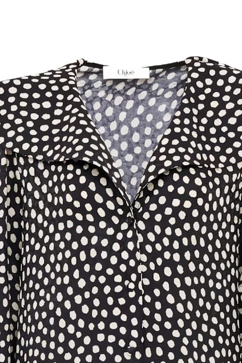 Homeware Chloé Dotted Silk Dress
