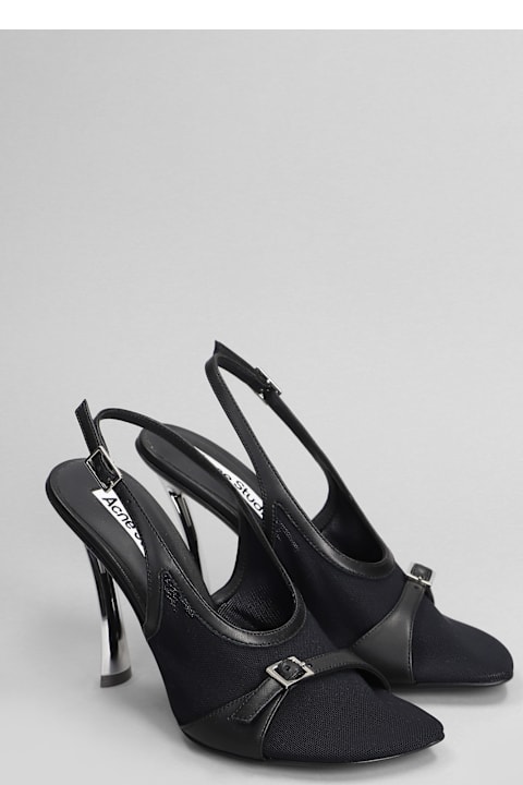 High-Heeled Shoes for Women Acne Studios Pumps In Black Leather
