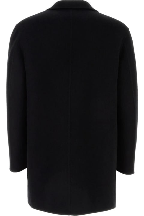 Jil Sander Coats & Jackets for Men Jil Sander Black Wool Blend Coat