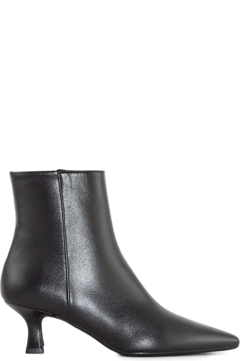 Roberto Festa Boots for Women Roberto Festa Jina Black Calf Leather Ankle Boots