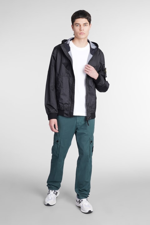 Casual Jacket In Black Polyamide