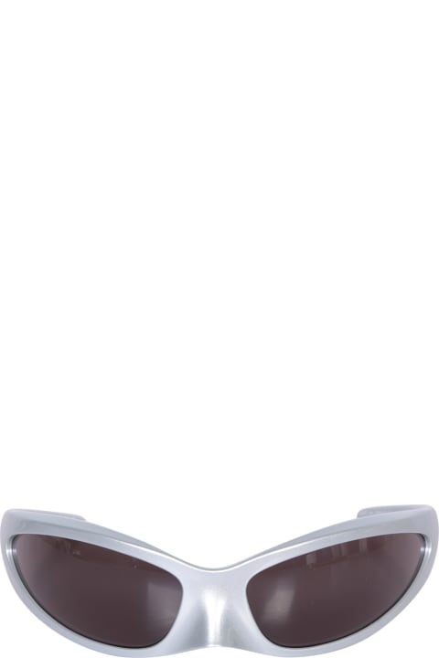 Balenciaga Accessories for Men Balenciaga Skin Cat Silver Sunglasses