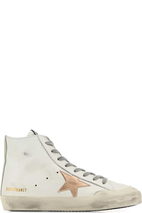 أدوات منزلية Golden Goose White Leather Francy Sneakers