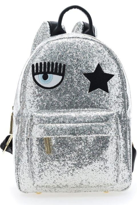Logo-embroidered Zipped Backpack