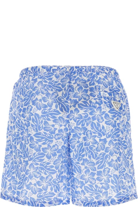 Prada for Men Prada Printed Nylon Swimming Shorts