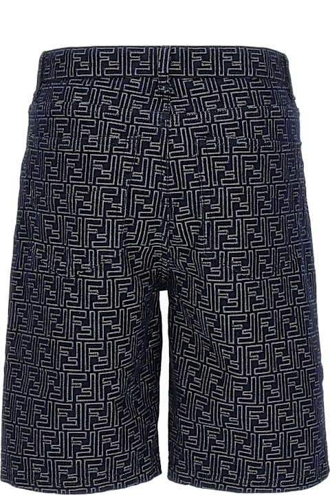 Fendi for Men Fendi Bermuda Jeans Jacquard Ff