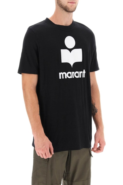 Isabel Marant for Men Isabel Marant Karman Logo Linen T-shirt
