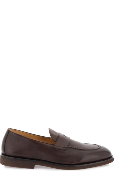 Shoes Sale for Men Brunello Cucinelli Leather Penny Loafers