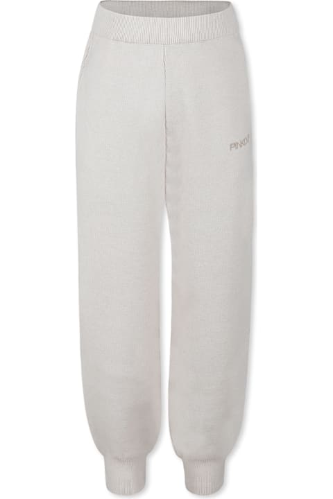 Homeware Pinko Beige Trousers For Girl With Logo