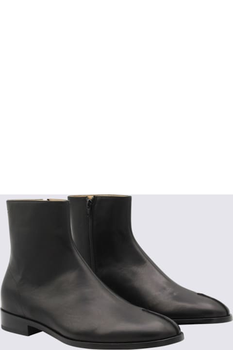 Homeware MM6 Maison Margiela Black Leather Boots