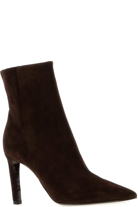 أدوات منزلية Jimmy Choo Chocolate Suede Frankie Ankle Boots