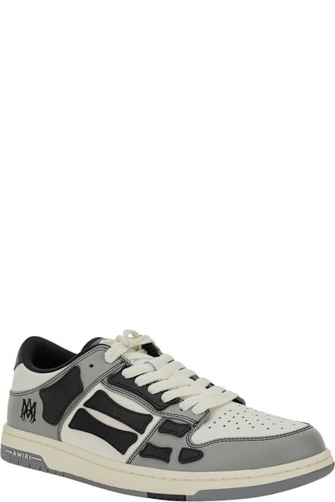 Homeware AMIRI 
skel Top Low
 Grey Sneakers With Logo Patch On Thetongue And Contrasting Details On The Side In Leather Man