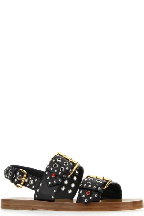 Gucci Other Shoes for Men Gucci Embellished Leather Sandals